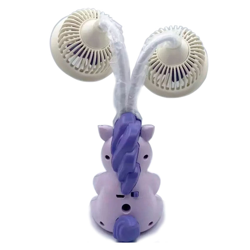 Ventilador Portatil Dual Unicornio Bytech