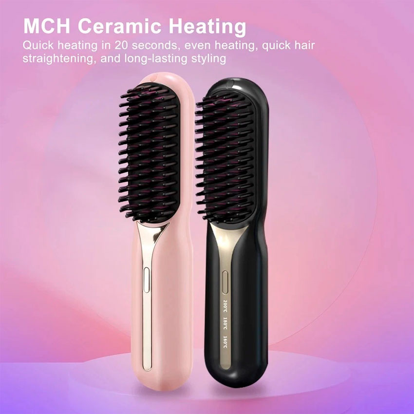 CEPILLO ALISADOR INALAMBRICO GAIAM ROSA