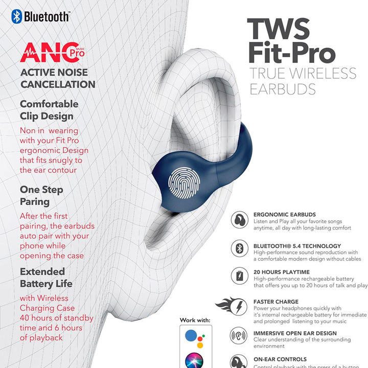 CASE LOGIC AUDIFONOS TRUE WIRELESS OPEN EARBUDS COLORES