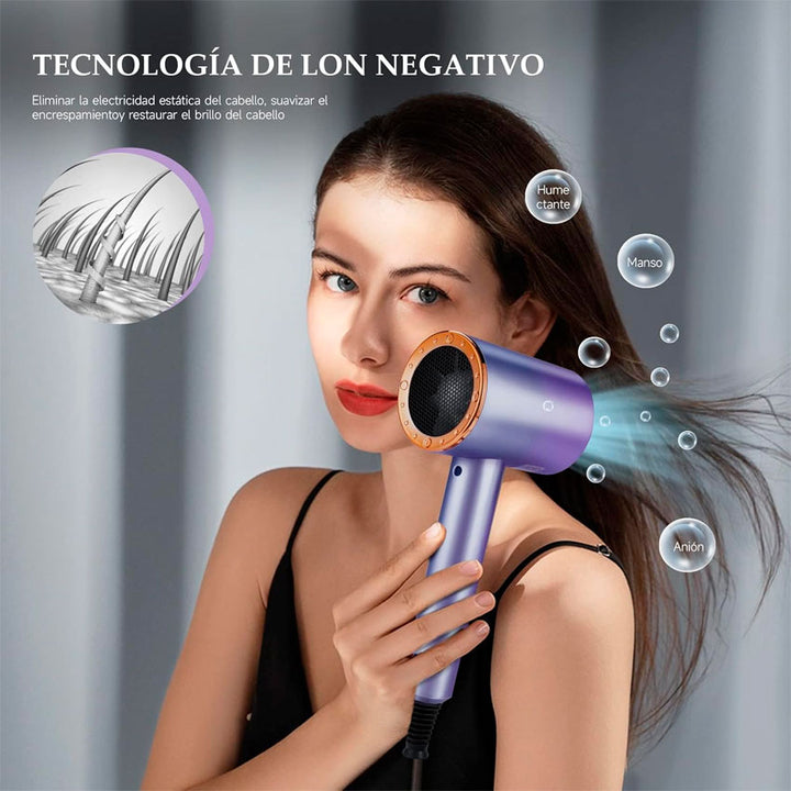 SECADORA DE CABELLO BGLAM PURPURA