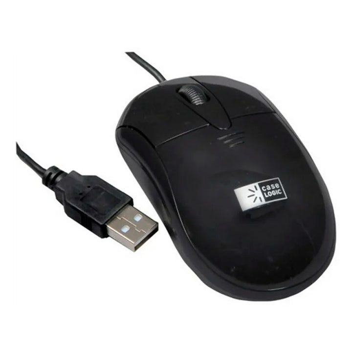 CASE LOGIC MOUSE OPTICO NEGRO EMS-800