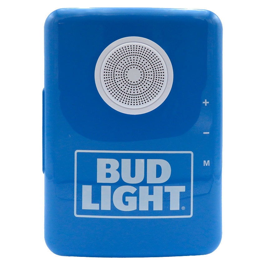 BUD LIGHT MINI REFRIGERADOR PORTÁTIL CON BOCINA BLUETOOTH, CAP