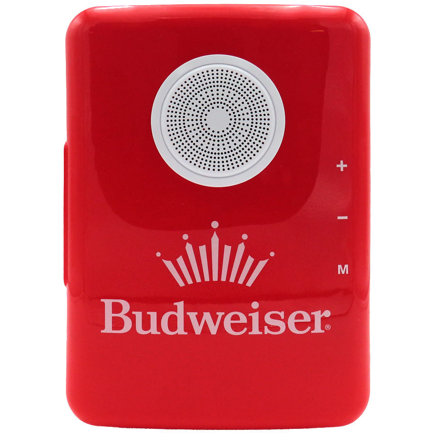 BUDWEISER MINI REFRIGERADOR PORTÁTIL CON BOCINA BLUETOOTH, 4 L