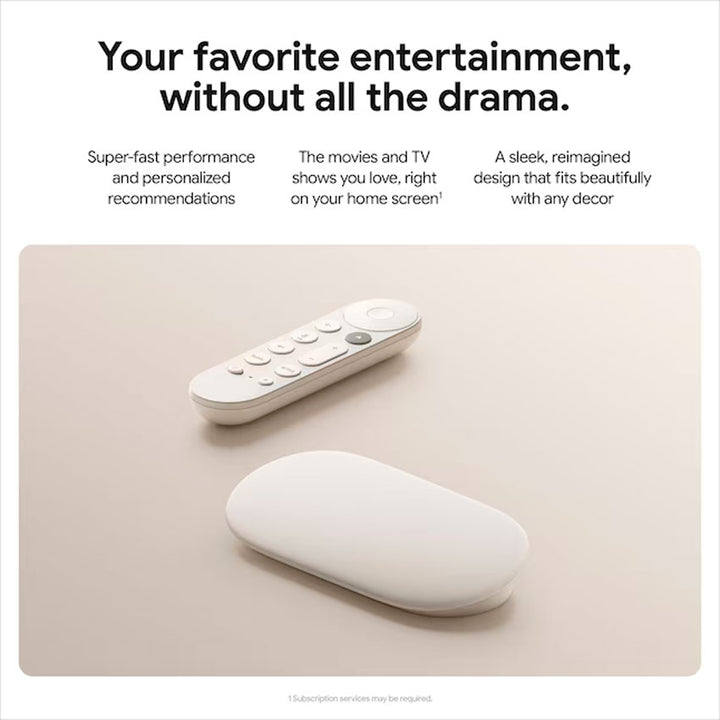CHROMECAST GOOGLE TV 4K PORCELAIN