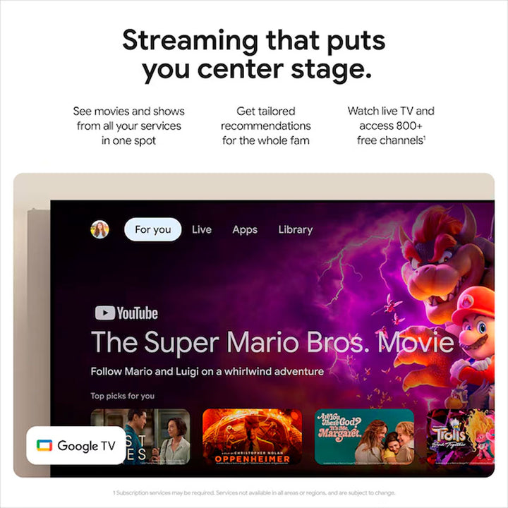 CHROMECAST GOOGLE TV 4K PORCELAIN