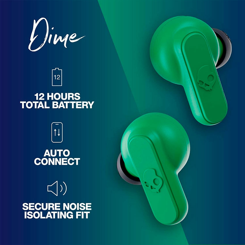SKULLCANDY AUDIFONOS TRUE WIRELESS DIME VERDE