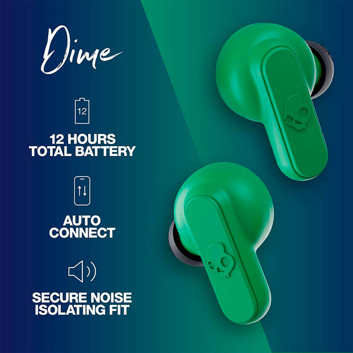 SKULLCANDY AUDIFONOS TRUE WIRELESS DIME VERDE