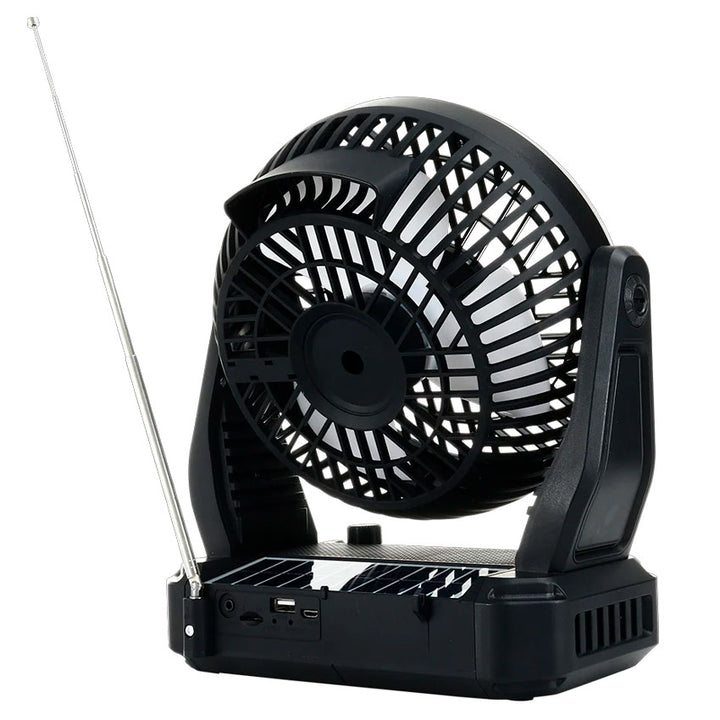 Airbro Ventilador de Escritorio Panel Solar Fm