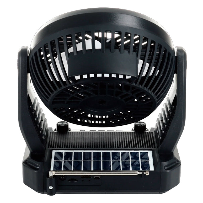 Airbro Ventilador de Escritorio Panel Solar Fm