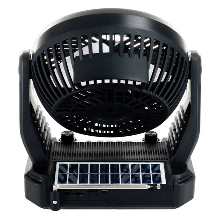 Airbro Ventilador de Escritorio Panel Solar Fm
