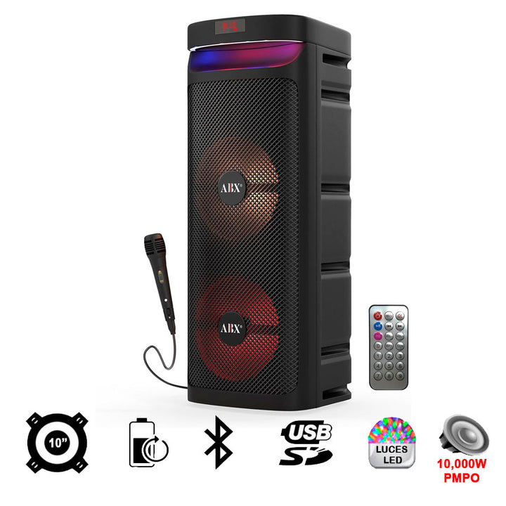 BAFLE AUDIOBOX 2X10" RECARGABLE