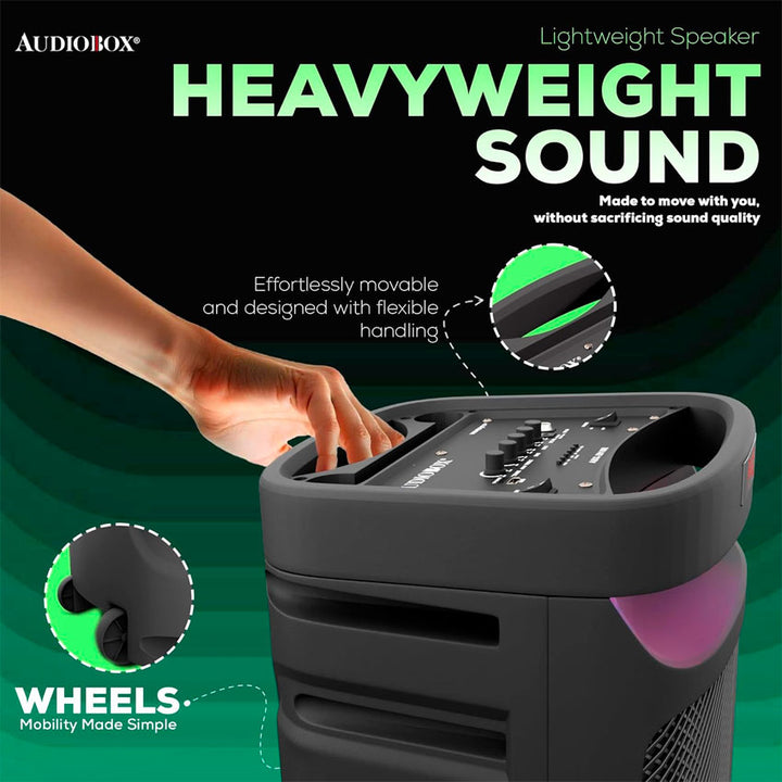 BAFLE AUDIOBOX 2X10" RECARGABLE