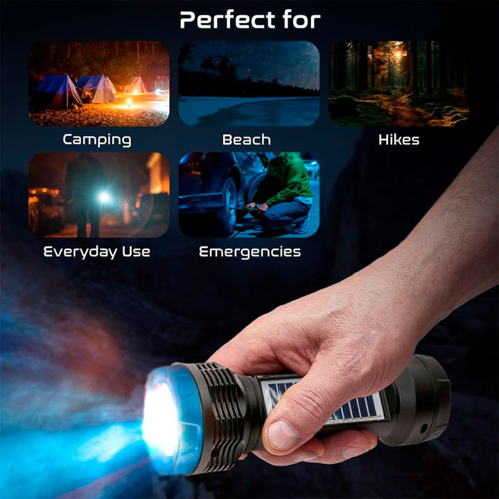 Bocina Bluetooth Portátil Audiobox Solar Tipo Lampara — detalle del panel