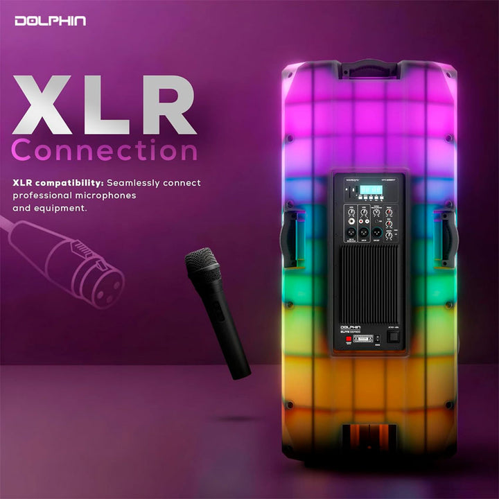 DOLPHIN SPX-290RBT - ALTAVOZ BLUETOOTH PROFESIONAL DUAL DE 15 PULGADA