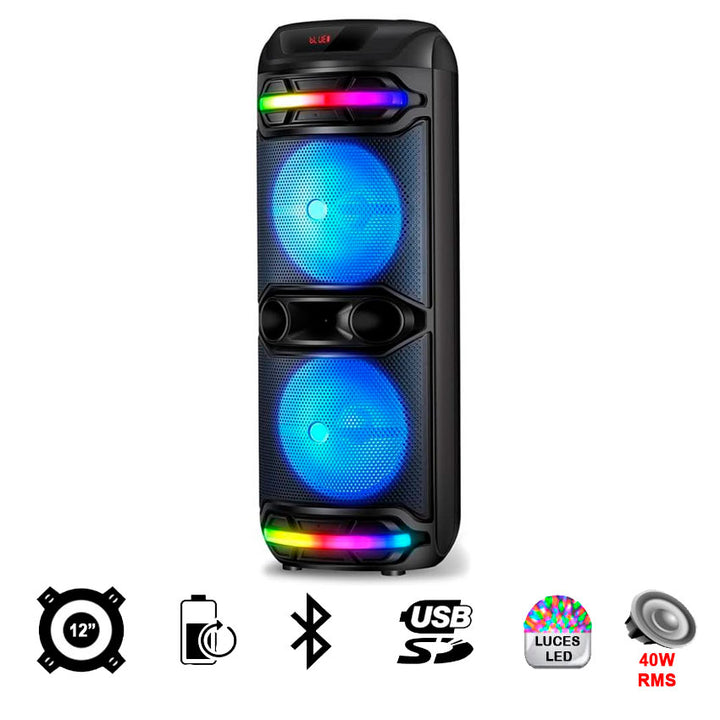 AUDIOBOX BAFLE RECARGABLE – POTENCIA Y DIVERSIÓN DONDE QUIERAS