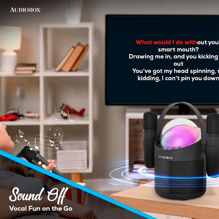 Audiobox Bocina Bluetooth Portable Karaoke System