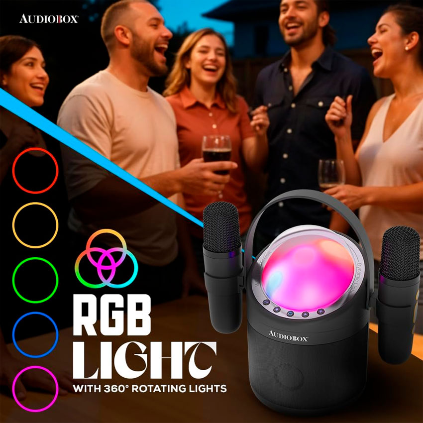 Audiobox Bocina Bluetooth Portable Karaoke System