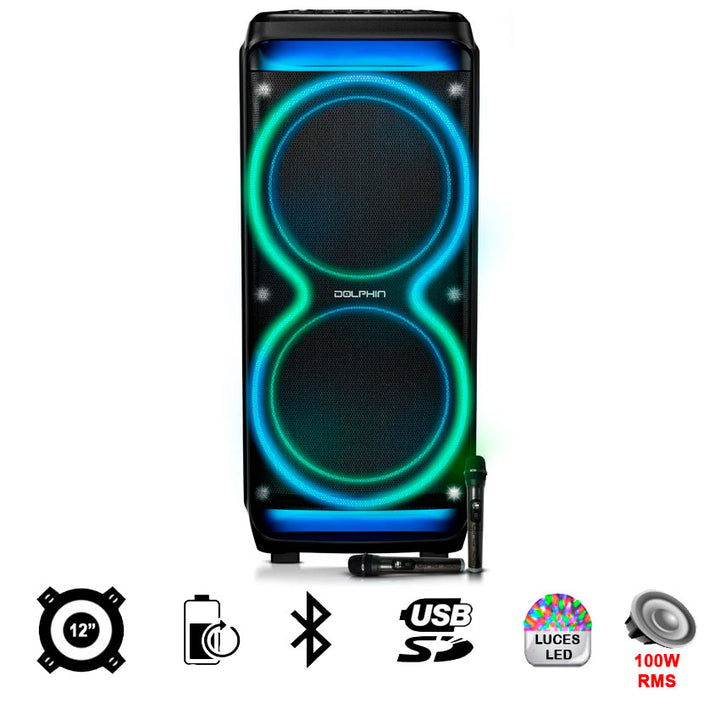 BAFLE AUDIOBOX 2X12" RECARGABLE