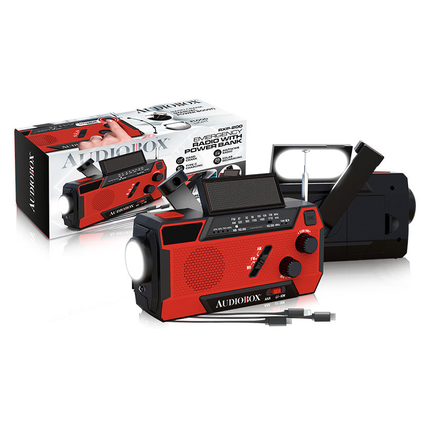 RADIO AUDIOBOX C/LAMPARA EMERGENCIA