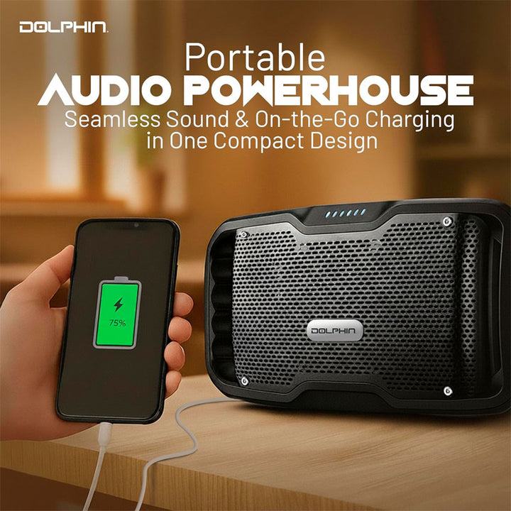 BOCINA BLUETOOTH DOLPHIN C/POWERBANK