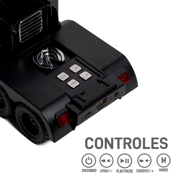 Bocina Bluetooth Techbro Trailer Negro