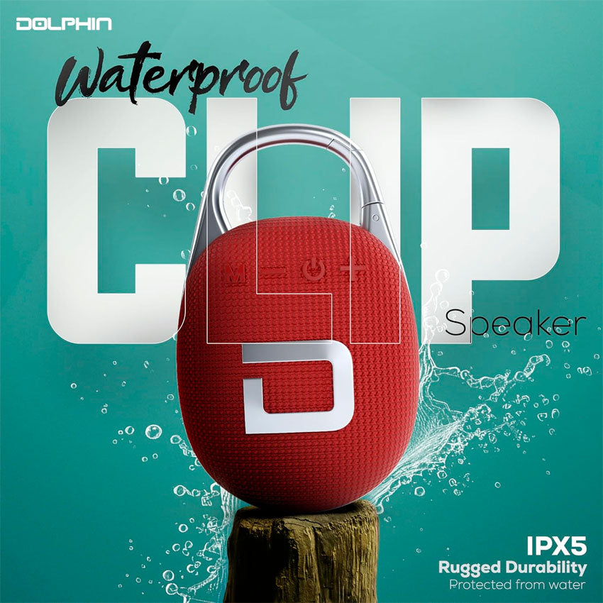 DOLPHIN BOCINA BLUETOOTH CLIP IPX5 CAMUFLAJE