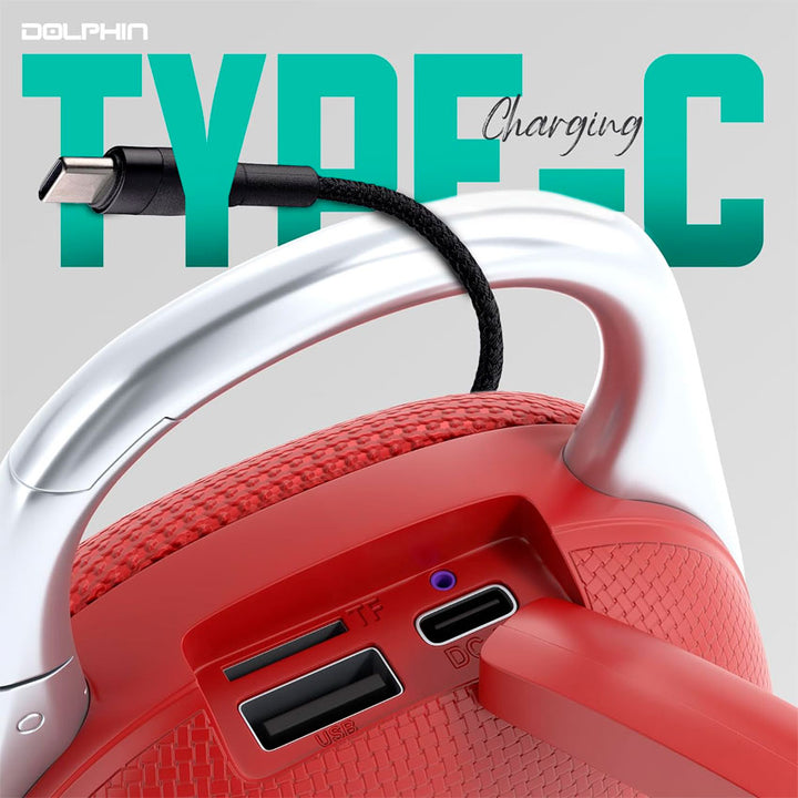 DOLPHIN BOCINA BLUETOOTH CLIP IPX5 CAMUFLAJE