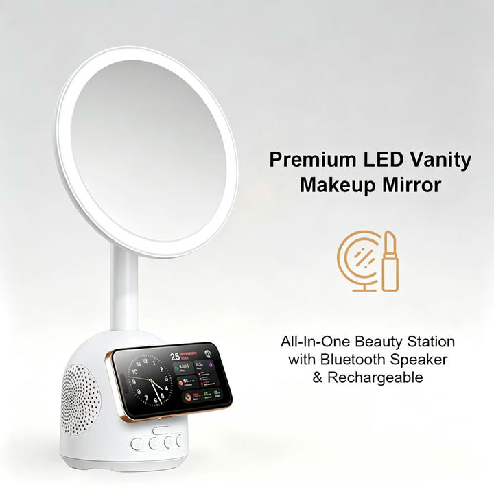 Bocina Bluetooth Techbro Espejo Vanity