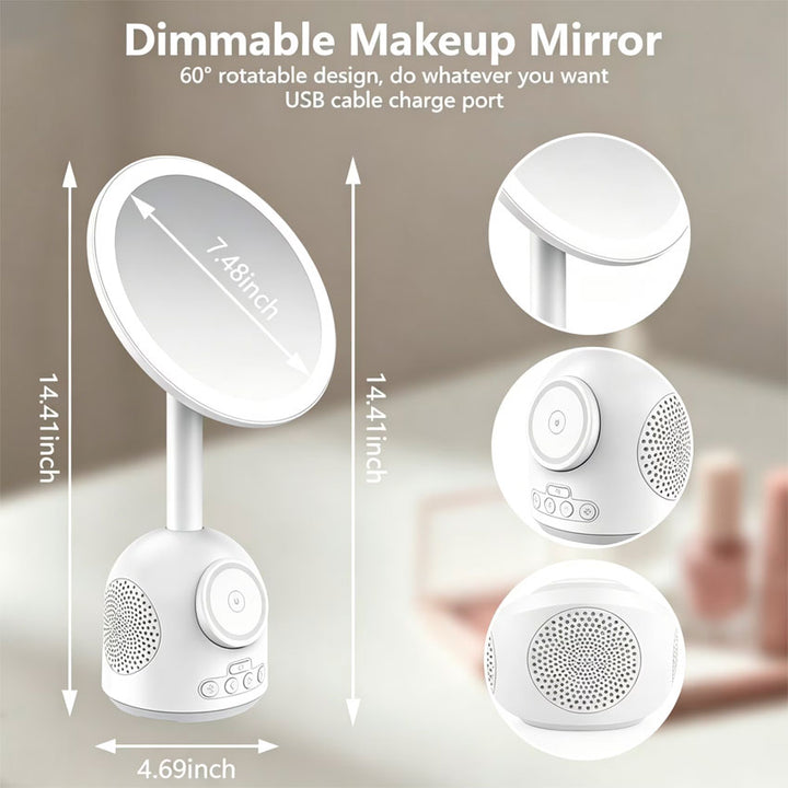 Bocina Bluetooth Techbro Espejo Vanity