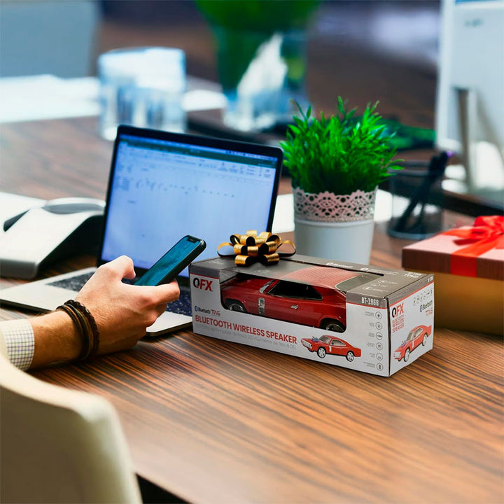 Bocina Bluetooth Techbro Charger Rojo