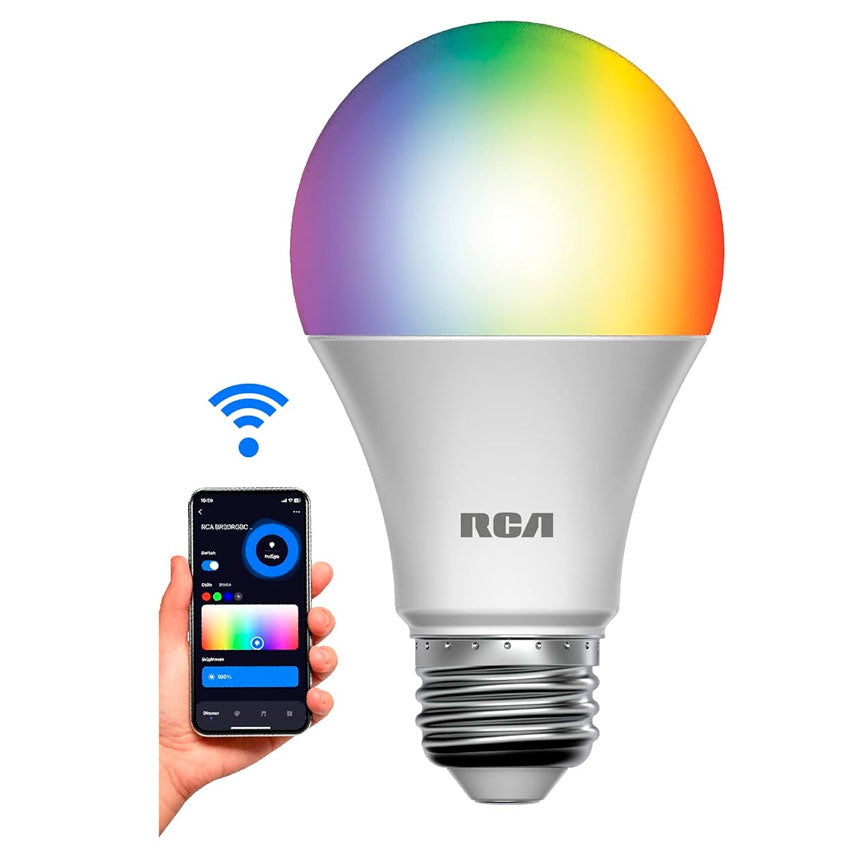 RCA FOCO LED WIFI RGB 60 WATTS COMPATIBLE CON ALEXA/GOOGLE