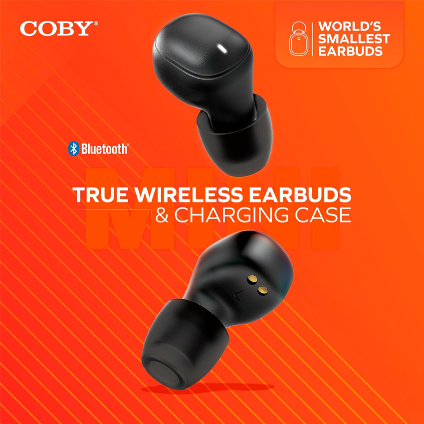 COBY AUDIFONOS TRUE WIRELESS IN EAR COLOR NEGRO