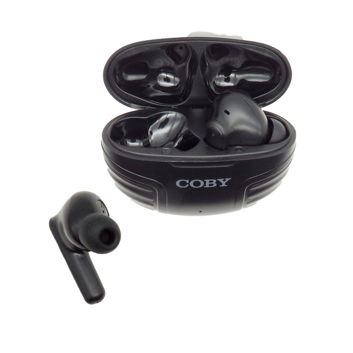 AUDIFONOS TRUE WIRELESS COBY NOISE CANCELLING NEGRO