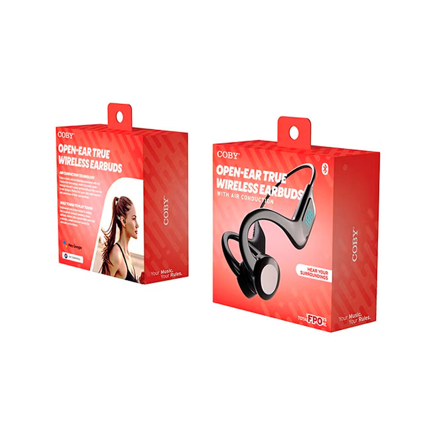AUDIFONOS TRUE WIRELESS COBY CONDUCCION OSEA NEGRO