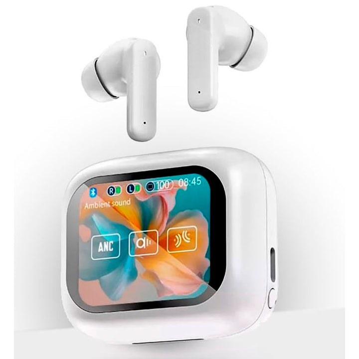 AUDIFONOS TRUE WIRELESS COBY C/DISPLAY BLANCO