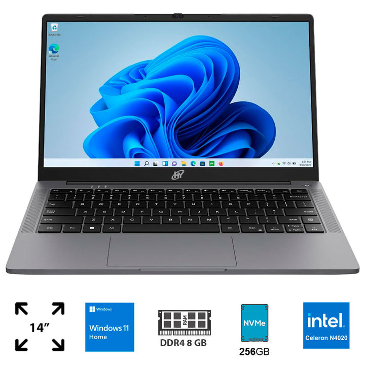 HYUNDAI LAPTOP 14" 8GB RAM 256GB SSD INTEL CELERON N4020