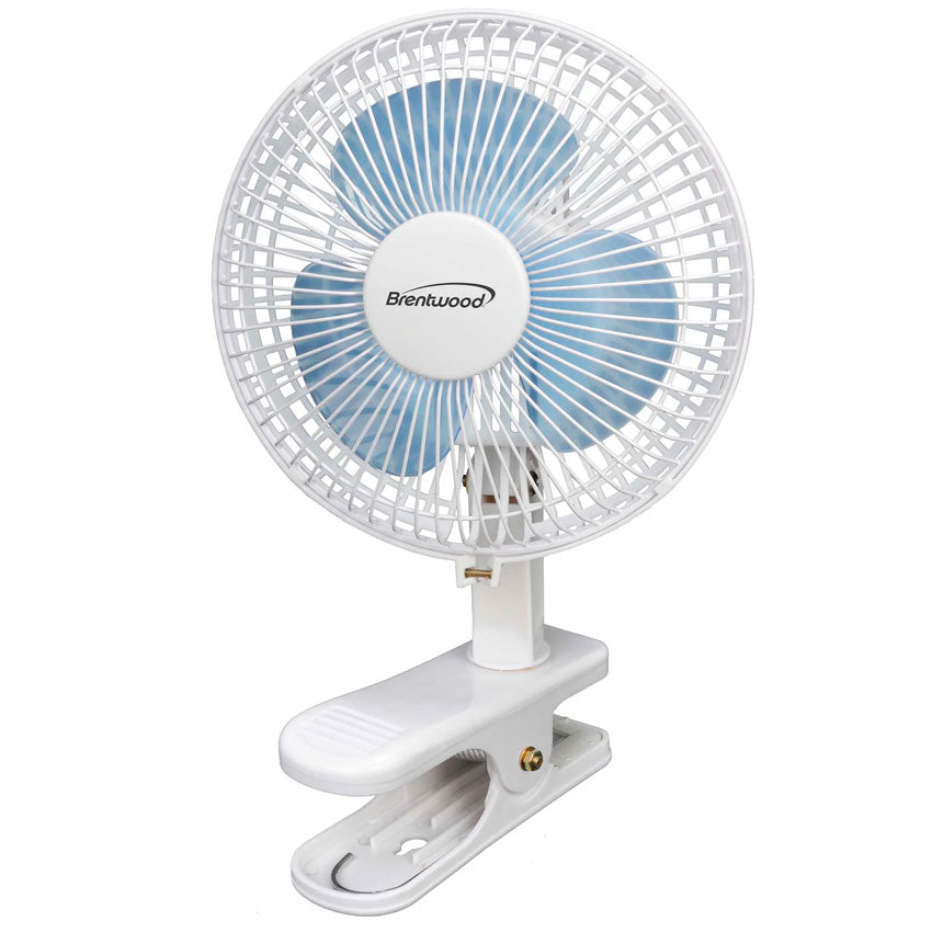 BRENTWOOD VENTILADOR DE ESCRITORIO 6" 2 VELOCIDADES COLOR BLANCO