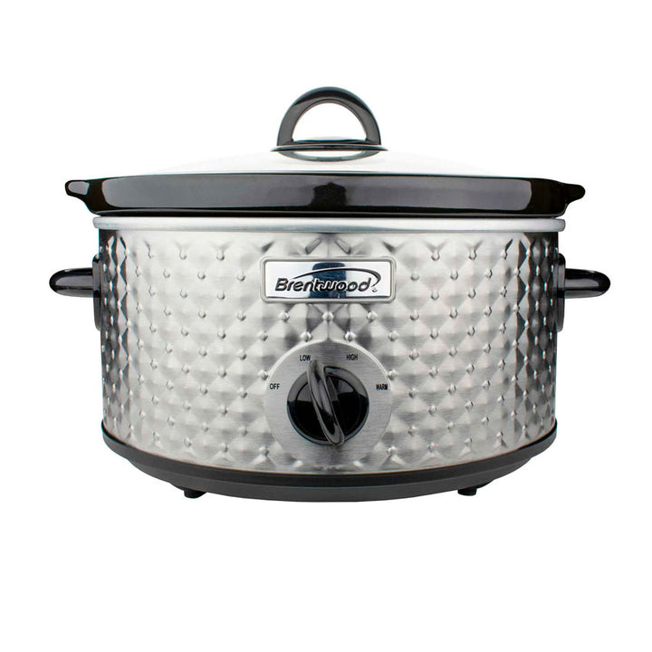 BRENTWOOD OLLA LENTO COCIMIENTO SILVER