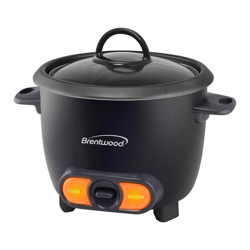Brentwood Olla Arrocera 6 Tazas Negra con Función de Calentamiento Automático