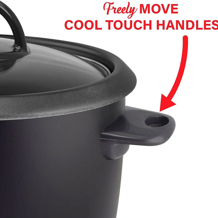 Brentwood Olla Arrocera 6 Tazas Negra con Función de Calentamiento Automático