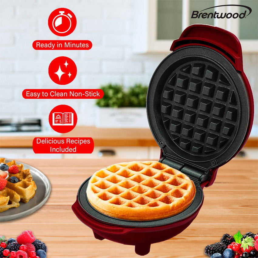 BRENTWOOD MINI WAFFLERA ROJA