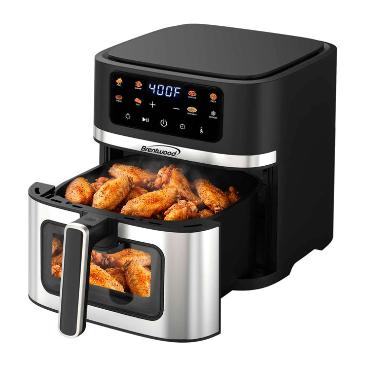Brentwood Freidora de Aire Digital 8qt Negra con Pantalla Táctil