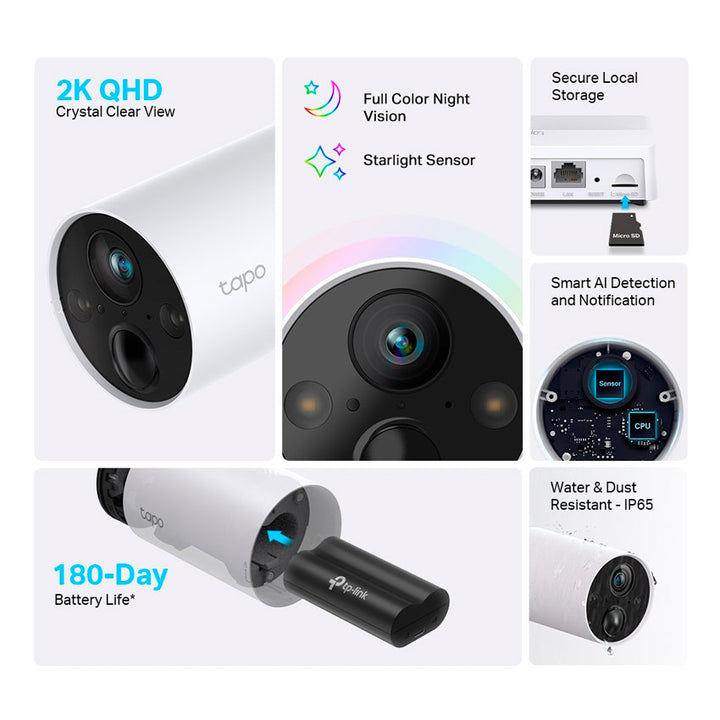 TP LINK CAMARA DE SEGURIDAD 2K QHD CONEXION WIFI INTERIOR