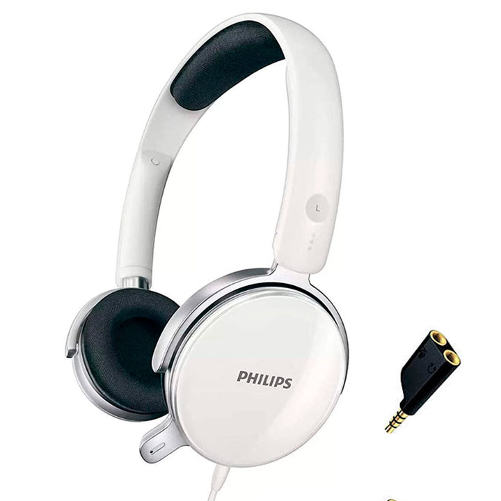 PHILIPS AUDIFONOS ALAMBRICOS ON EAR COLOR BLANCO