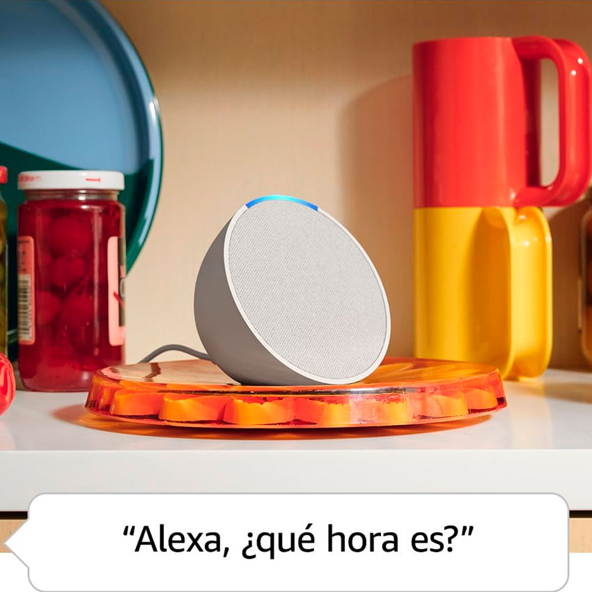 ASISTENTE DE VOZ AMAZON ECHO POP 1ST GEN. GLACIER WHITE