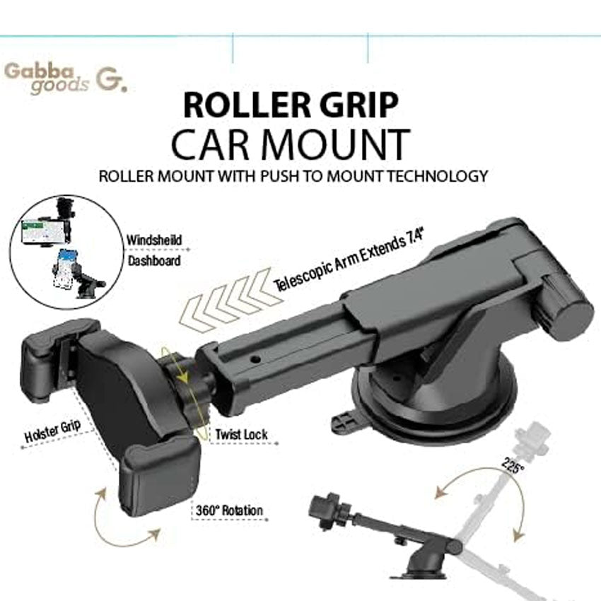 GABBA GOODS SOPORTE PARA CEL. MONTAJE EN PARABRISAS O TABLERO