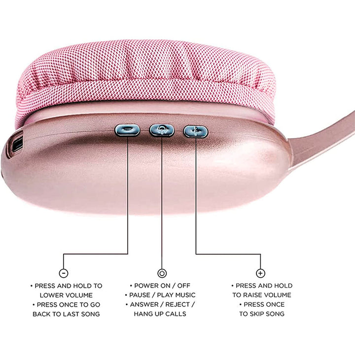 GABBA GOODS AUDIFONOS BLUETOOTH ON EAR COLOR ROSA