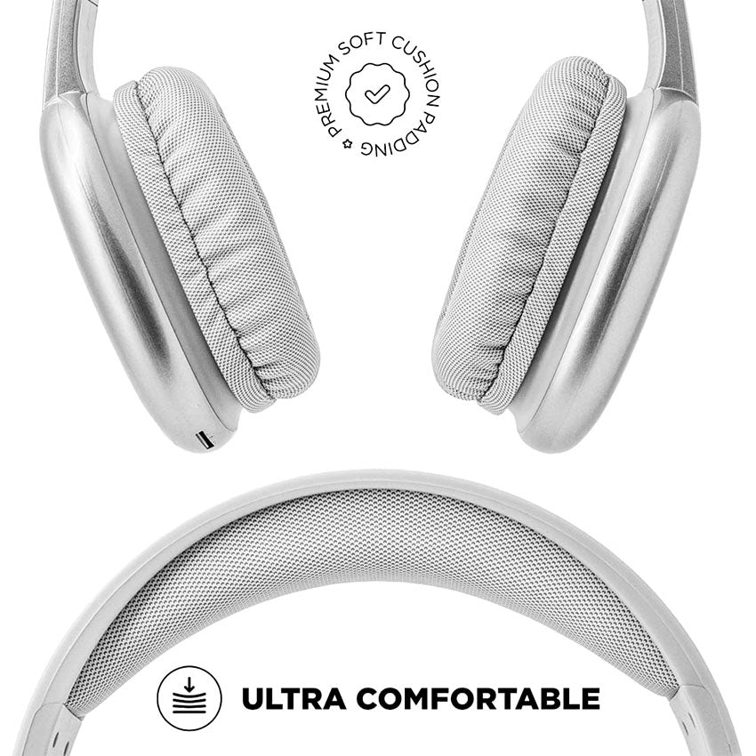 GABBA GOODS AUDIFONOS BLUETOOTH ON EAR COLOR PLATA