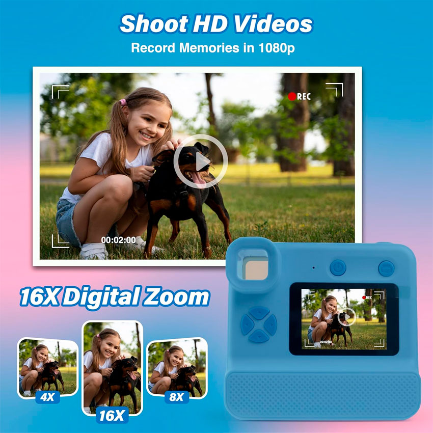 Camara Digital Gabba Goods Insta Print Azul