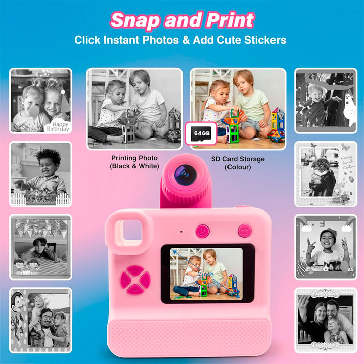GABBA GOODS CAMARA DIGITAL INSTA PRINT ROSA
